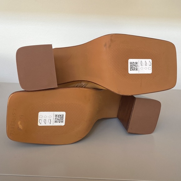 ASOS Rochelle Premium Leather Platform Heel Ankle Boots in Camel - Picture 6 of 12